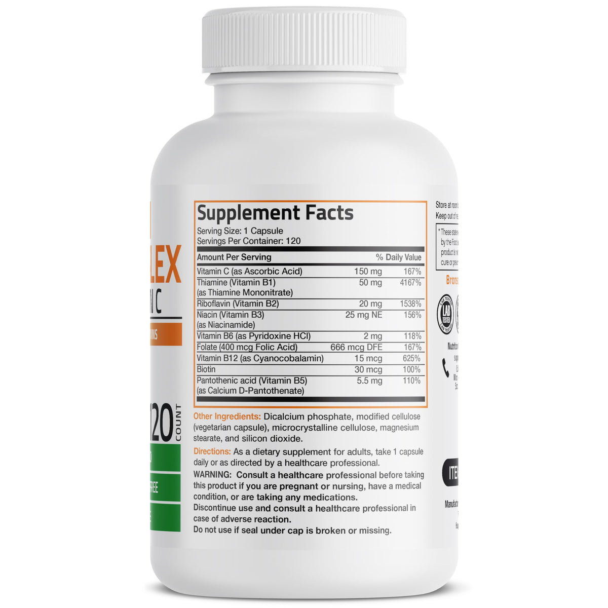 Bronson Flavored Vitamin B Capsule Supports Immunity And Energy