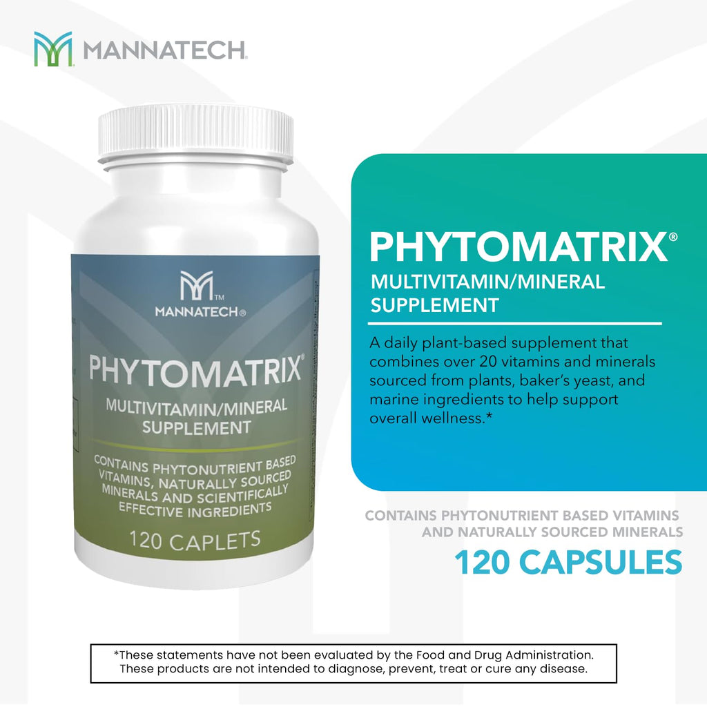 Mannatech PhytoMatrix Multivitamin & Mineral Supplement - 120 Capsules - image 3