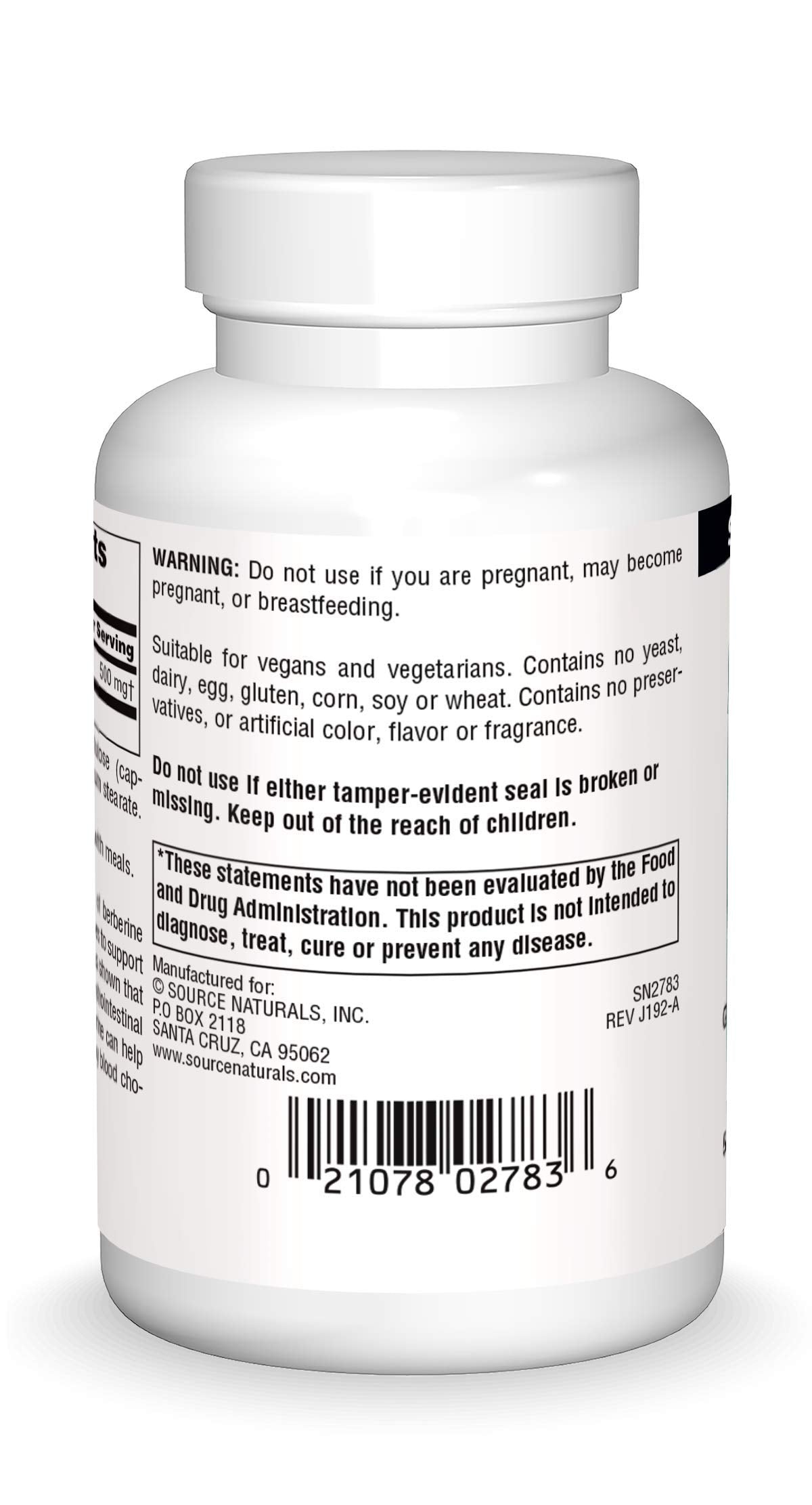 Source Naturals Berberine Vegetable Capsule