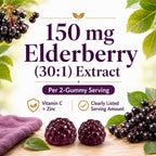 Natural BioScience Sambucus Elderberry Gummies with Vitamin C and Zinc - image 3