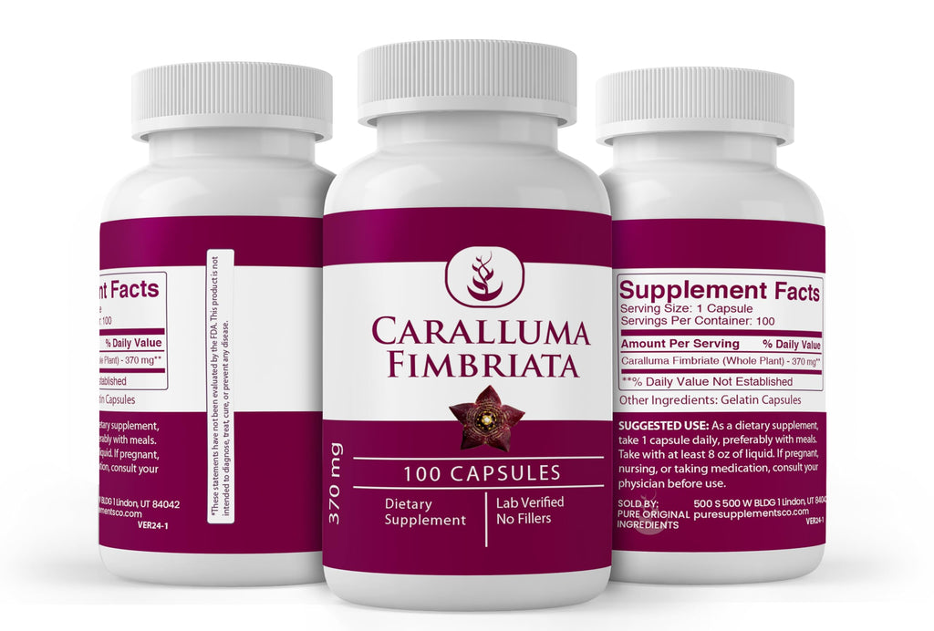 PURE ORIGINAL INGREDIENTS Caralluma Fimbriata No Magnesium Or Rice