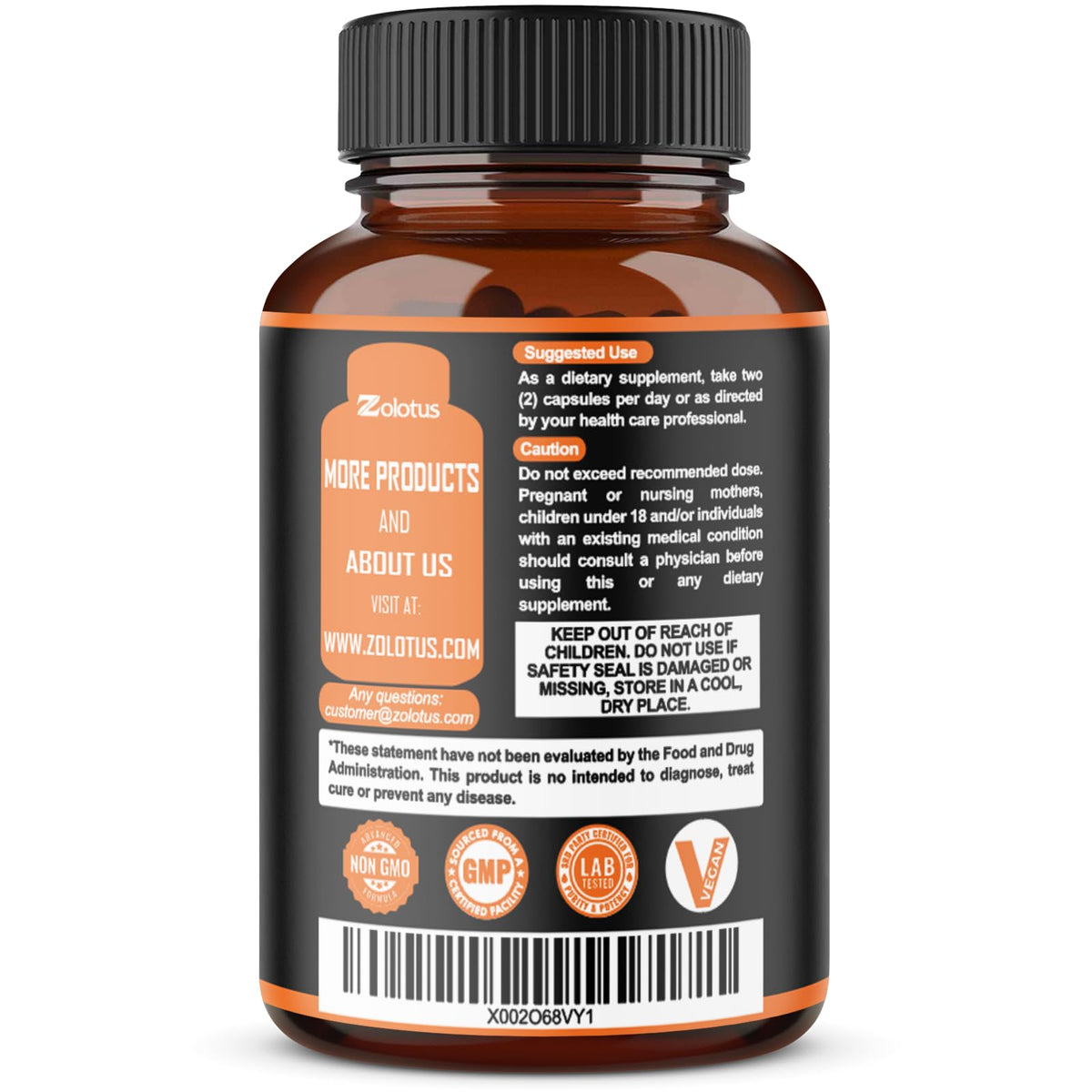 Zolotus Korean Red Panax Ginseng + Ginkgo Biloba Capsules - 120 Count - image 3
