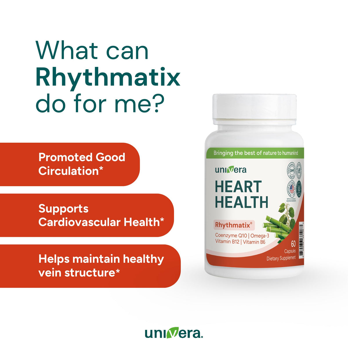 Univera Rhythmatix Cardiovascular Health Softgels - 60 Softgels - image 2