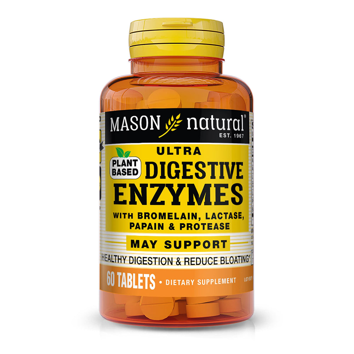 Mason Natural Plant-Based Digestive Enzymes - 60 Capsules