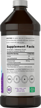 Horbäach Liquid Hyaluronic Acid Supplement 100 mg - 16 oz - image 2