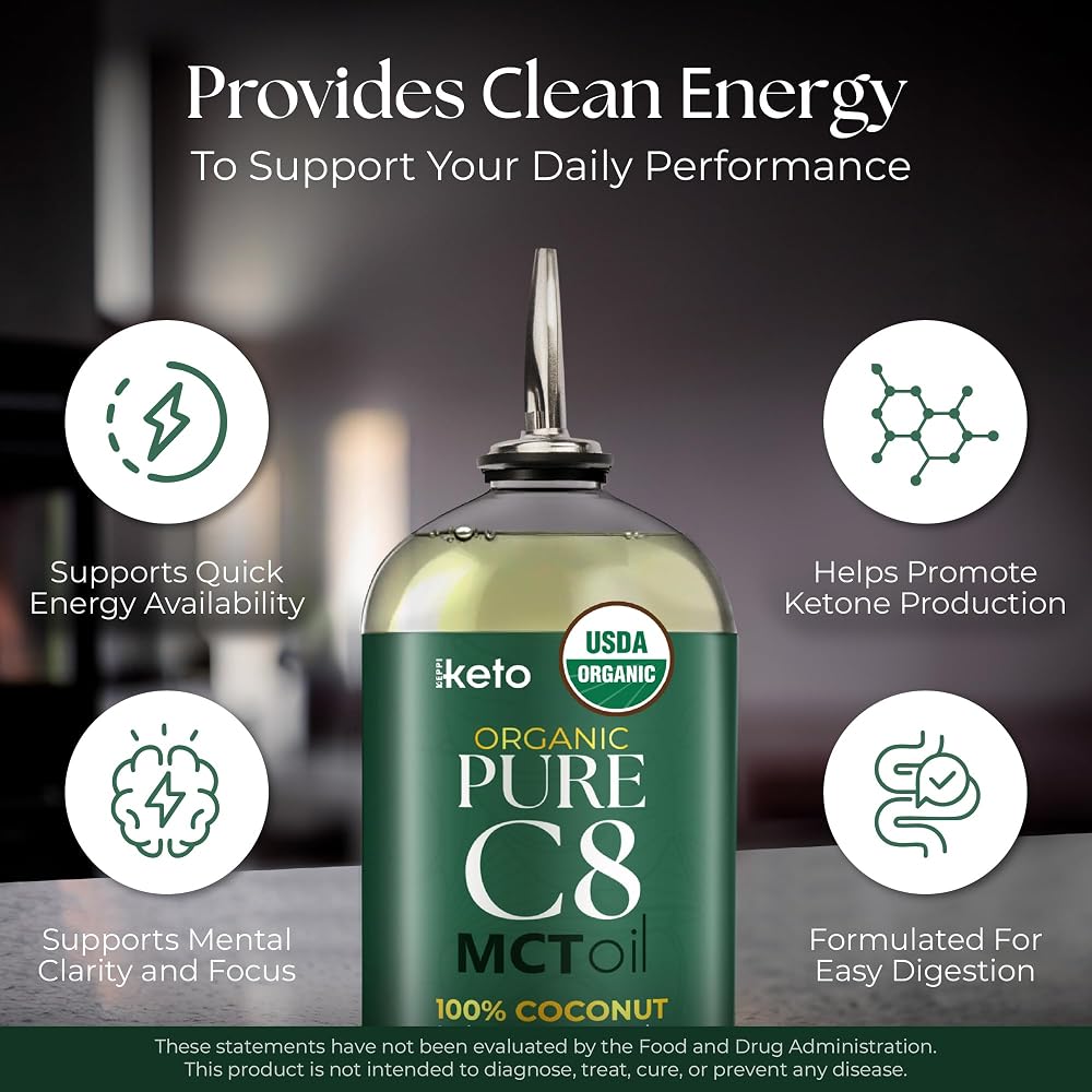 Keppi Keto MCT Oil - Flavorless C8 and C10