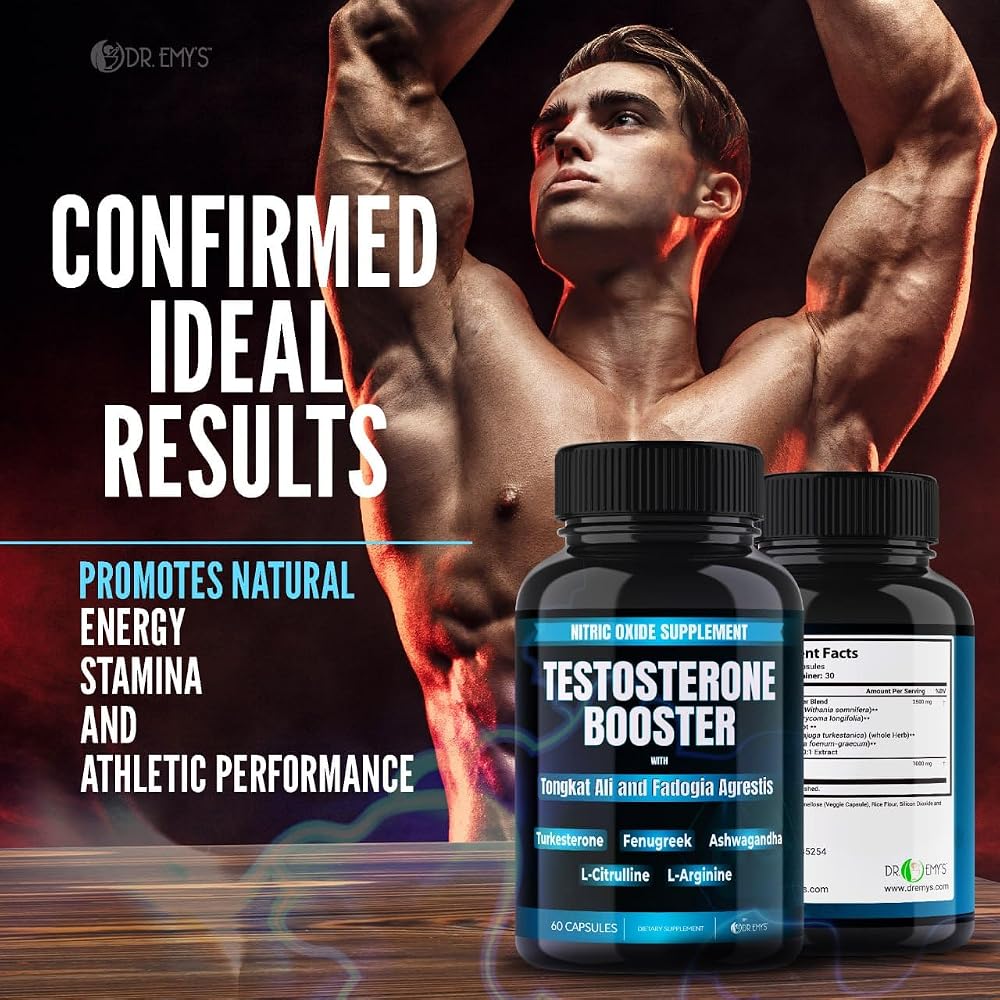 Dr. Emy's Testosterone Booster Tongkat Ali Nitric Oxide - 120 Capsules - image 8