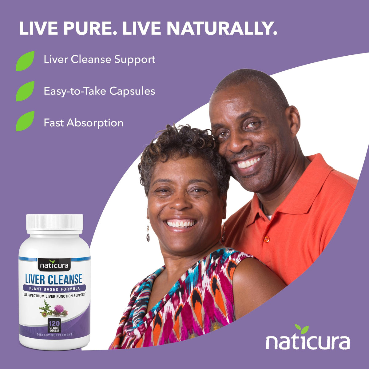 Naticura Liver Cleanse Plant-Based Formula - 120 Capsules - image 4