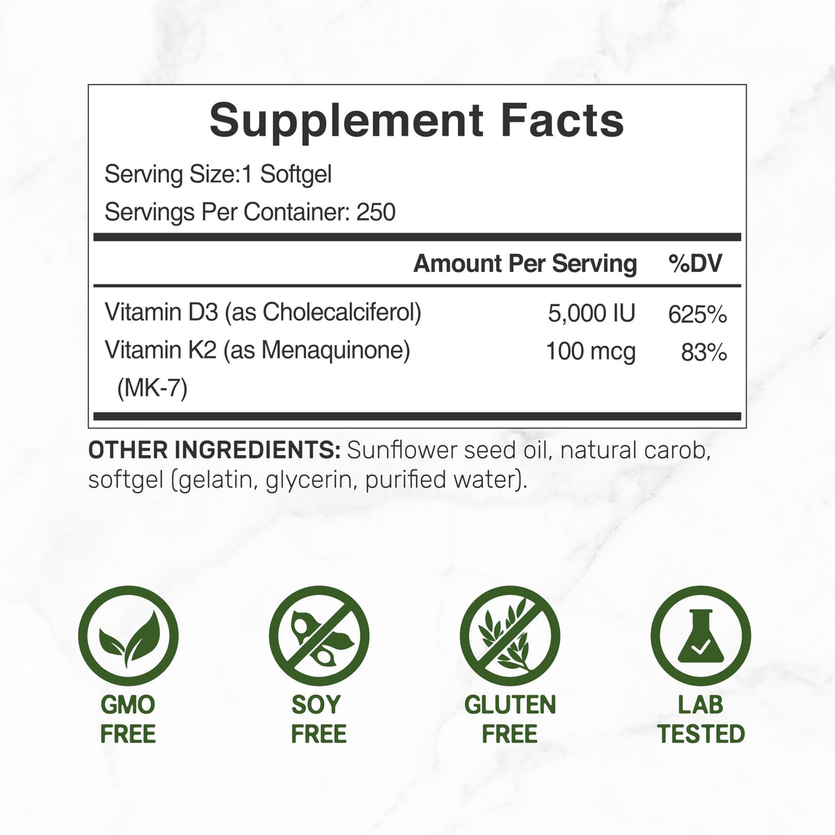 Deal Supplement Vitamin D3K2 Parent