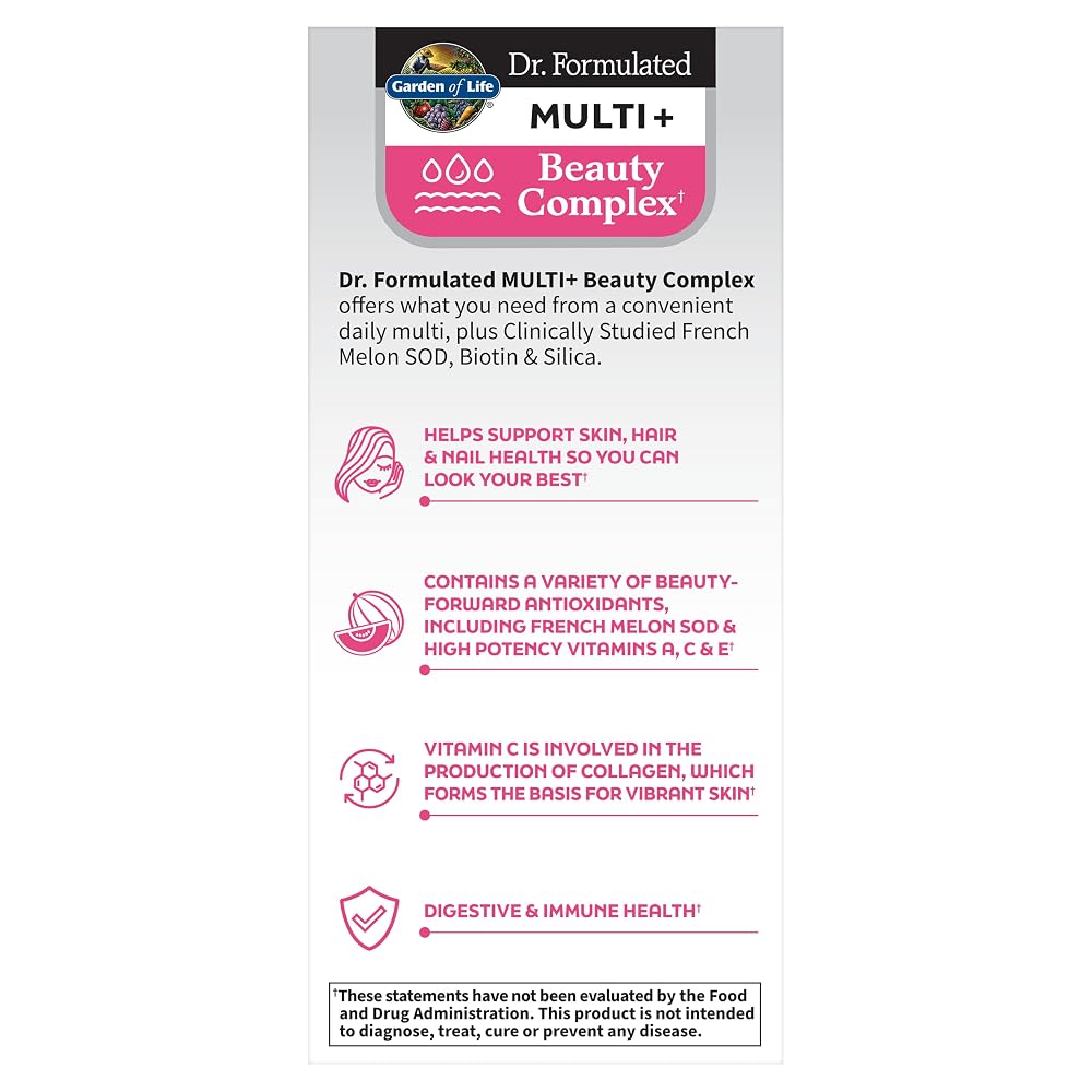 Garden of Life Dr. Formulated Multi+ Beauty Complex - 30 Vegetarian Capsules - image 3