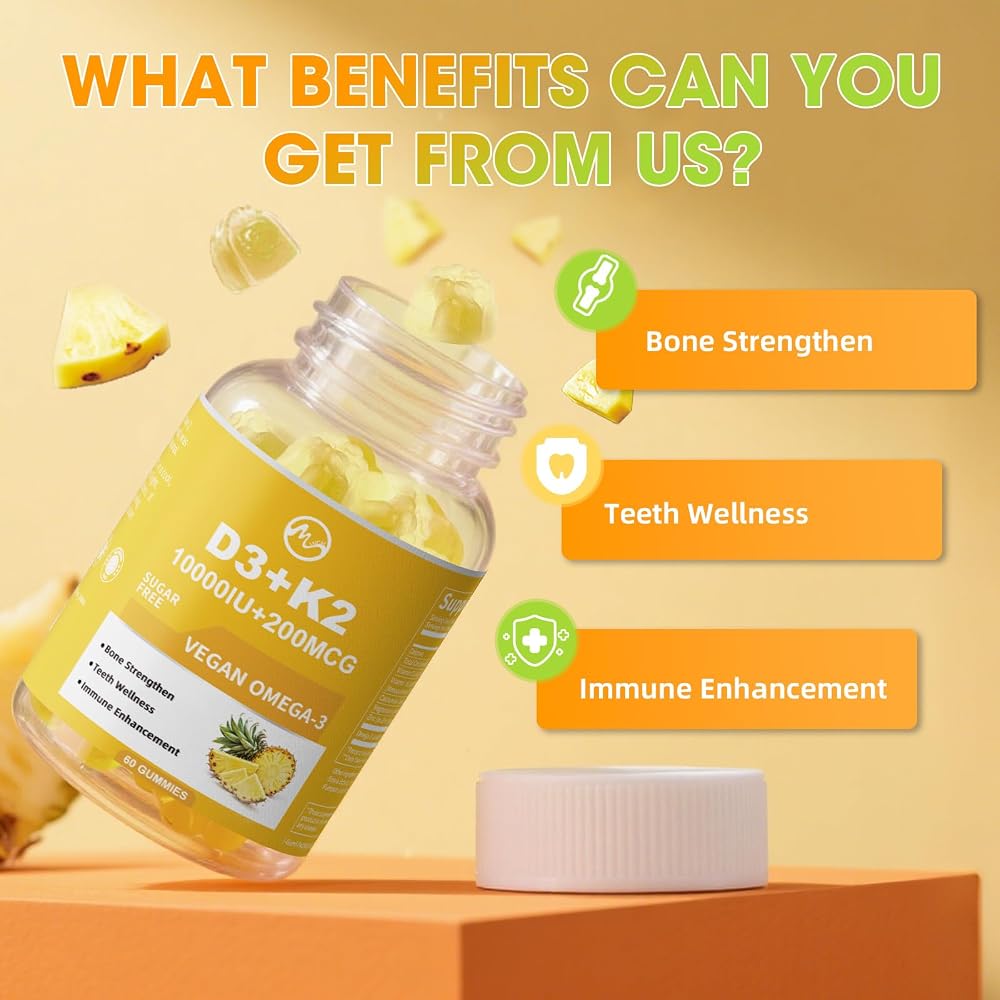 M inch Vitamin D3 K2 Gummies