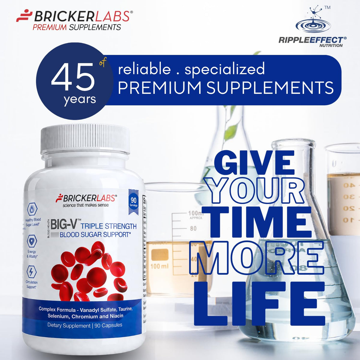 Bricker Labs Big-V Triple Strength Vanadyl Supplement - 90 Capsules - image 8
