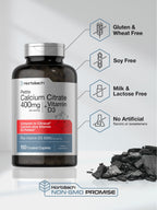 Horbäach Calcium Citrate 400mg with Vitamin D3 - 150 Caplets - image 5