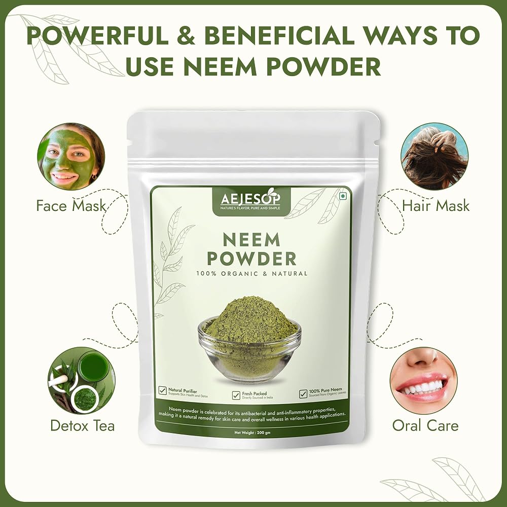AEJESOP Neem Leaf Powder - 7 oz (200g) - image 5