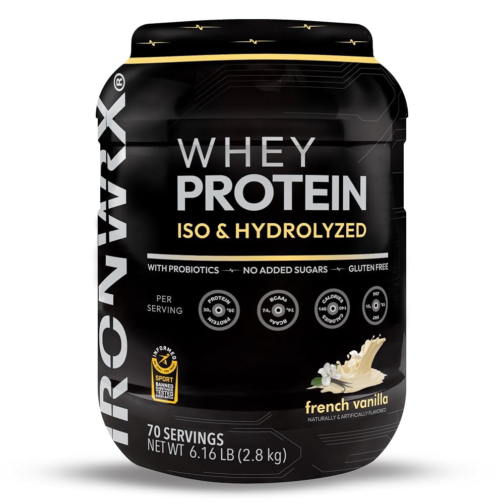 IRONWRX 100% Hydrolyzed Whey Protein Isolate