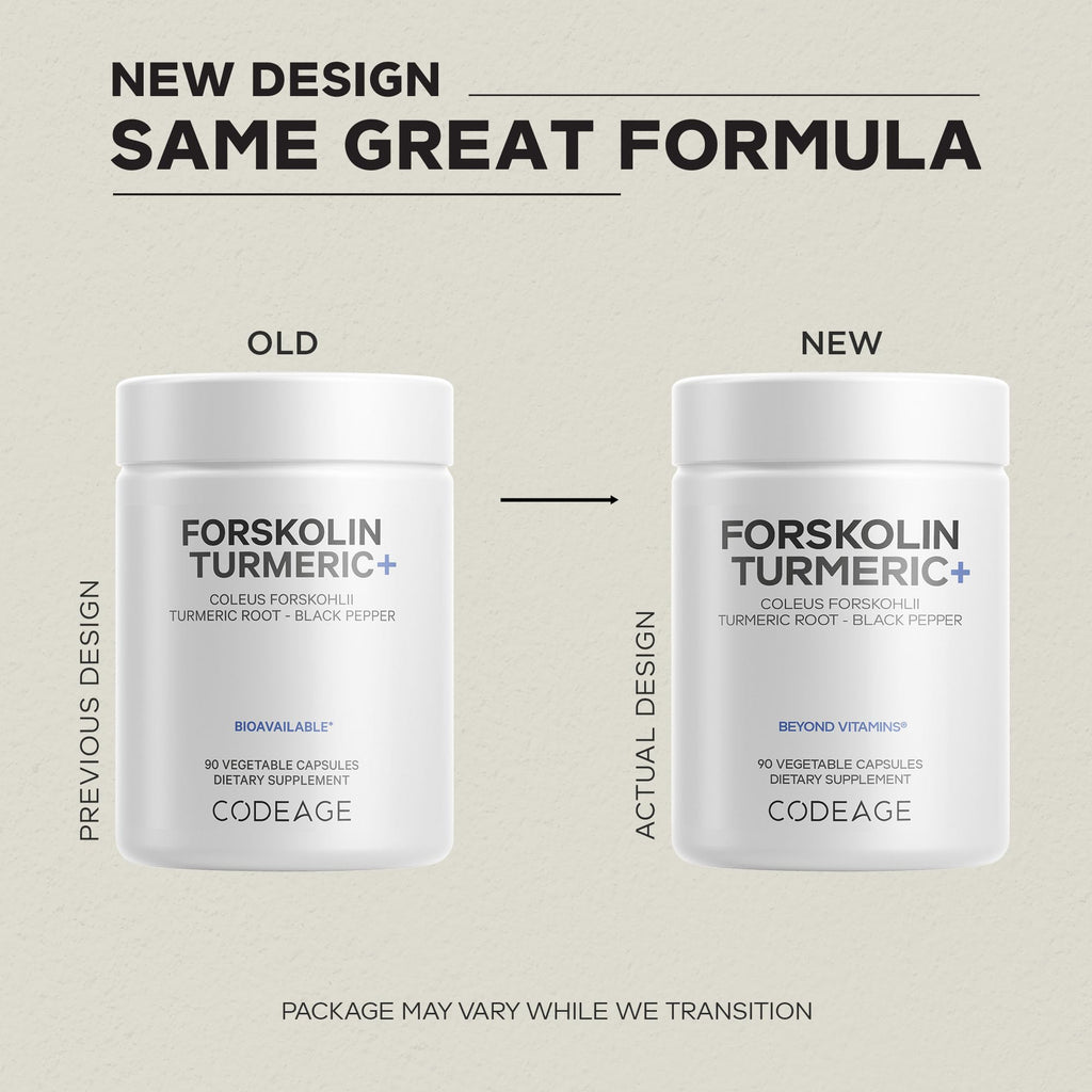 Codeage Forskolin Turmeric 95% Curcuminoids with BioPerine - 90 Capsules - image 3