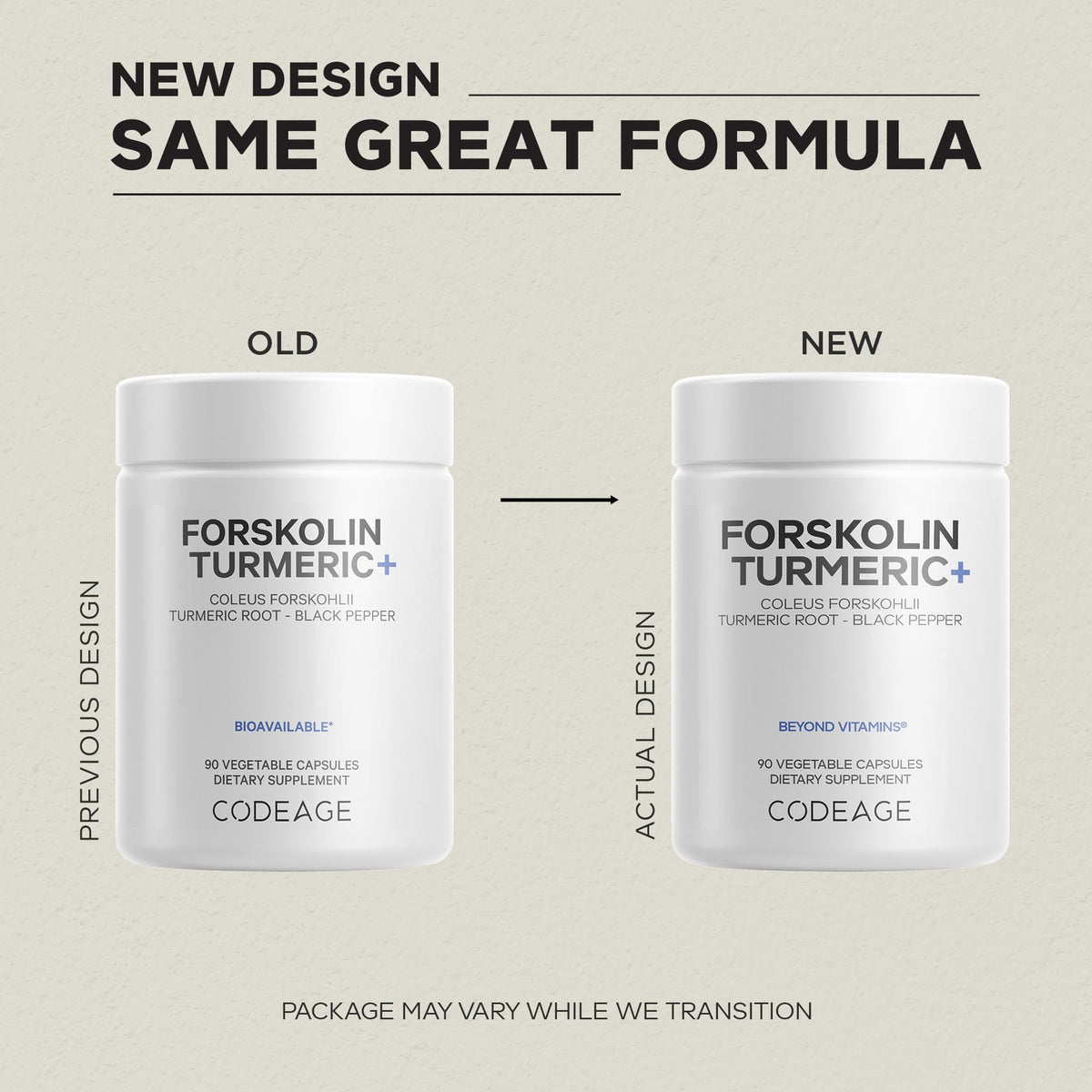 Codeage Forskolin Turmeric 95% Curcuminoids with BioPerine - 90 Capsules - image 3