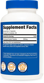 Nutricost Keratin Hydrolized Peptide - 120 Capsules - image 5