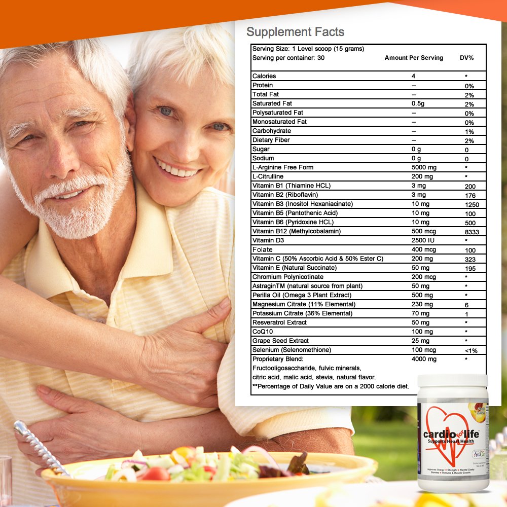 Health Guardian Cardio for Life L-Arginine Powder - 16 oz - image 2