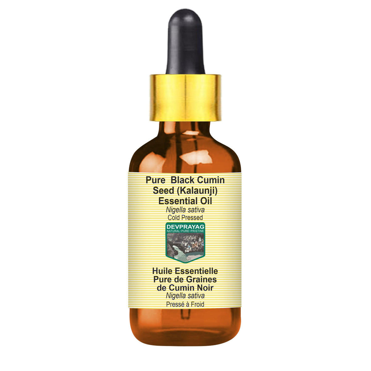 DEVPRAYAG Pure Black Cumin Seed Carrier Oil - 10ml