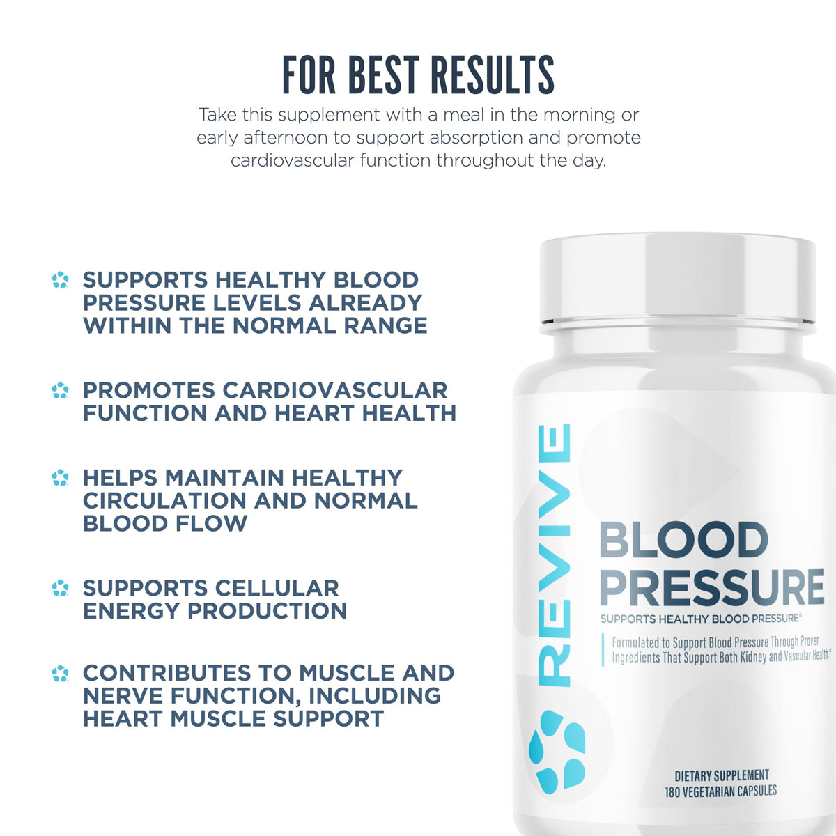 Revive MD Blood Pressure Support Supplement - 180 Vegetarian Capsules - image 5