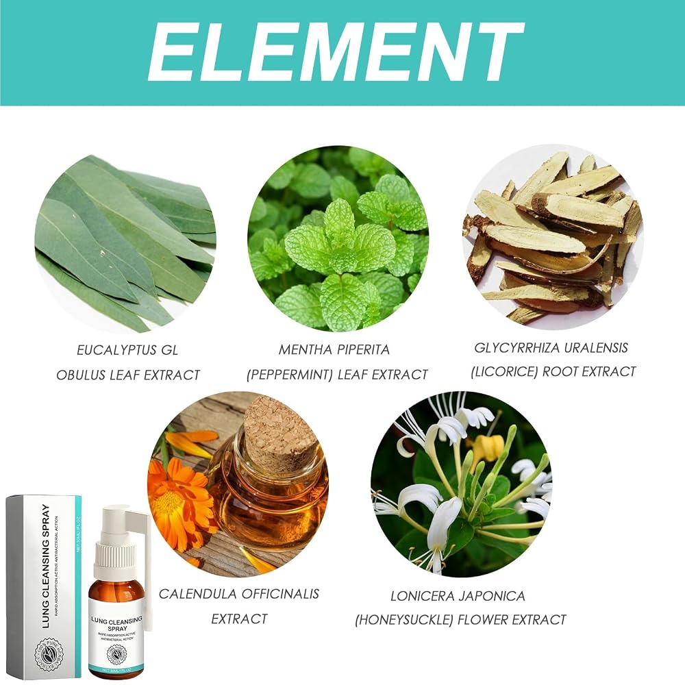 linpel Cleansing Spray Breath Easy -Herbal Oral Fresh Spray mullein