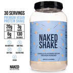 Naked Shake - Protein Powder - Plant Based Protein Shake - 30 Servings