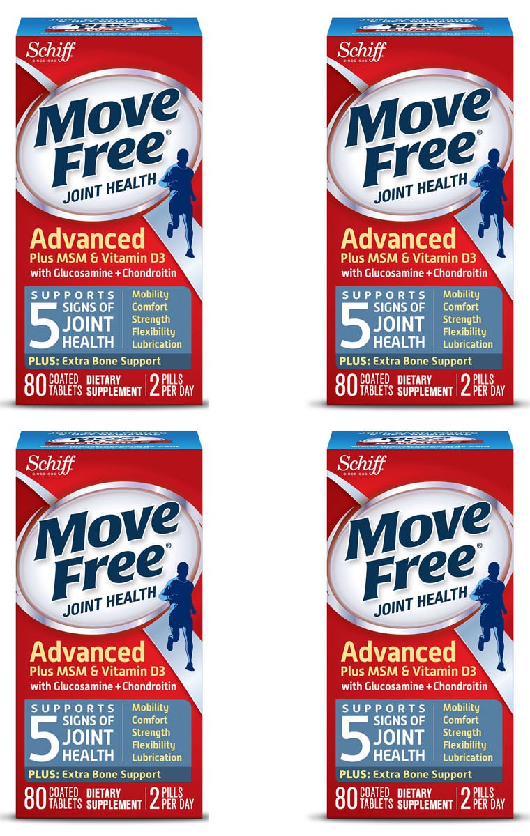 Move Free Advanced Plus MSM and Vitamin D3 Joint Supplement - 320 Tablets