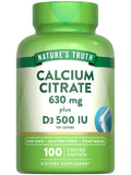 Nature's Truth Calcium Citrate with Vitamin D3 - 100 Caplets