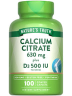 Nature's Truth Calcium Citrate with Vitamin D3 - 100 Caplets