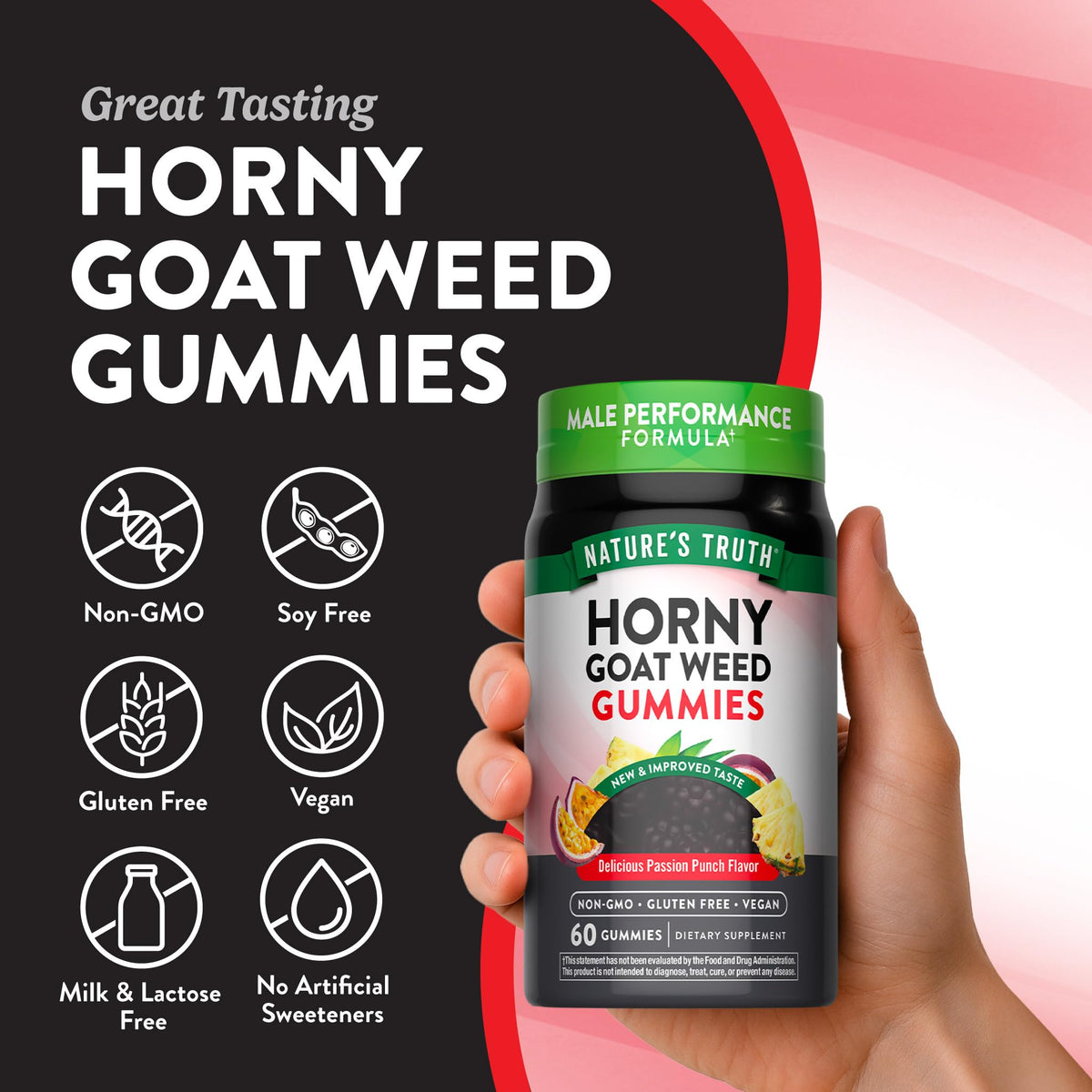 Nature's Truth Horny Goat Weed Gummies with Maca Root - 60 Count - image 3