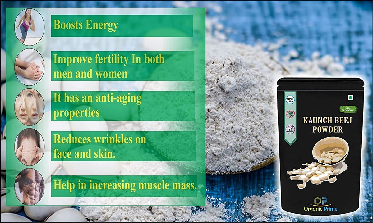 Metrol Organic Prime Kaunch Beej Powder Mucuna Pruriens - 100 GM - image 4