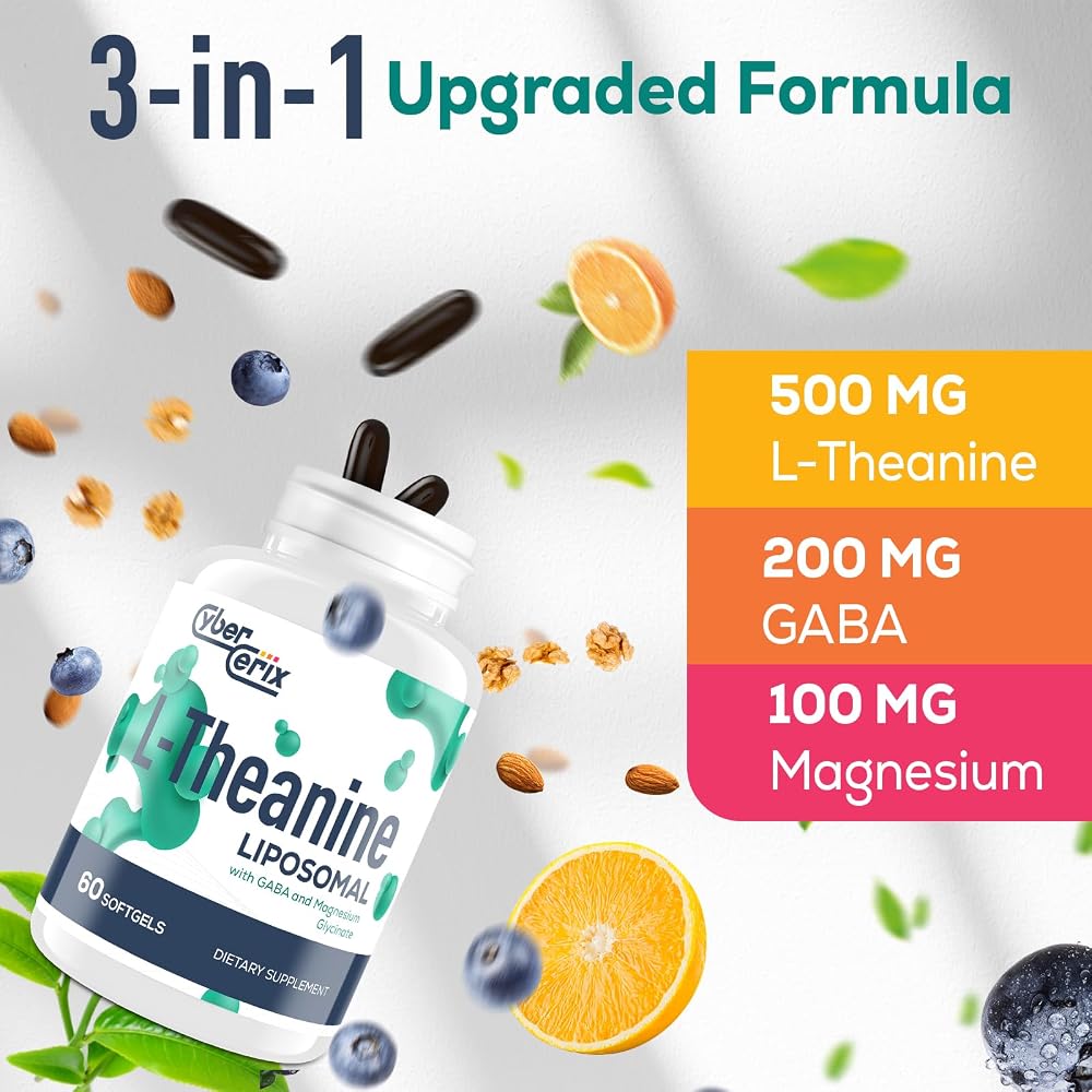CyberCerix Liposomal L-Theanine 500mg
