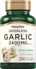 Piping Rock Odorless Garlic Softgels - 250 Count