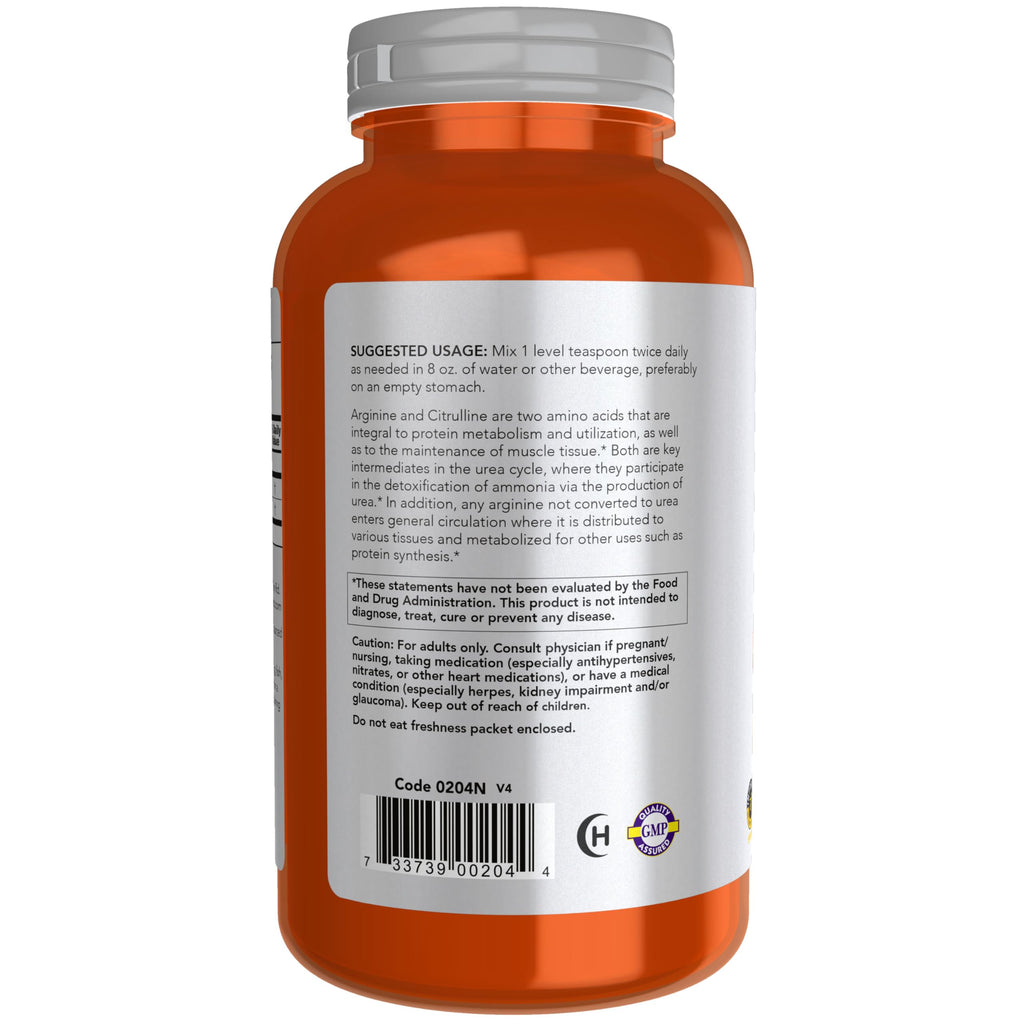 NOW Sports Arginine & Citrulline Powder 1:1 Ratio - 12 oz - image 3
