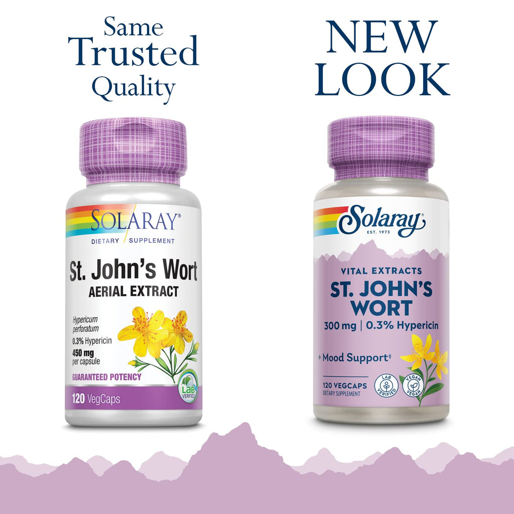 SOLARAY Unflavored Capsules St. John'S Wort Mood Support 300Mg Yes
