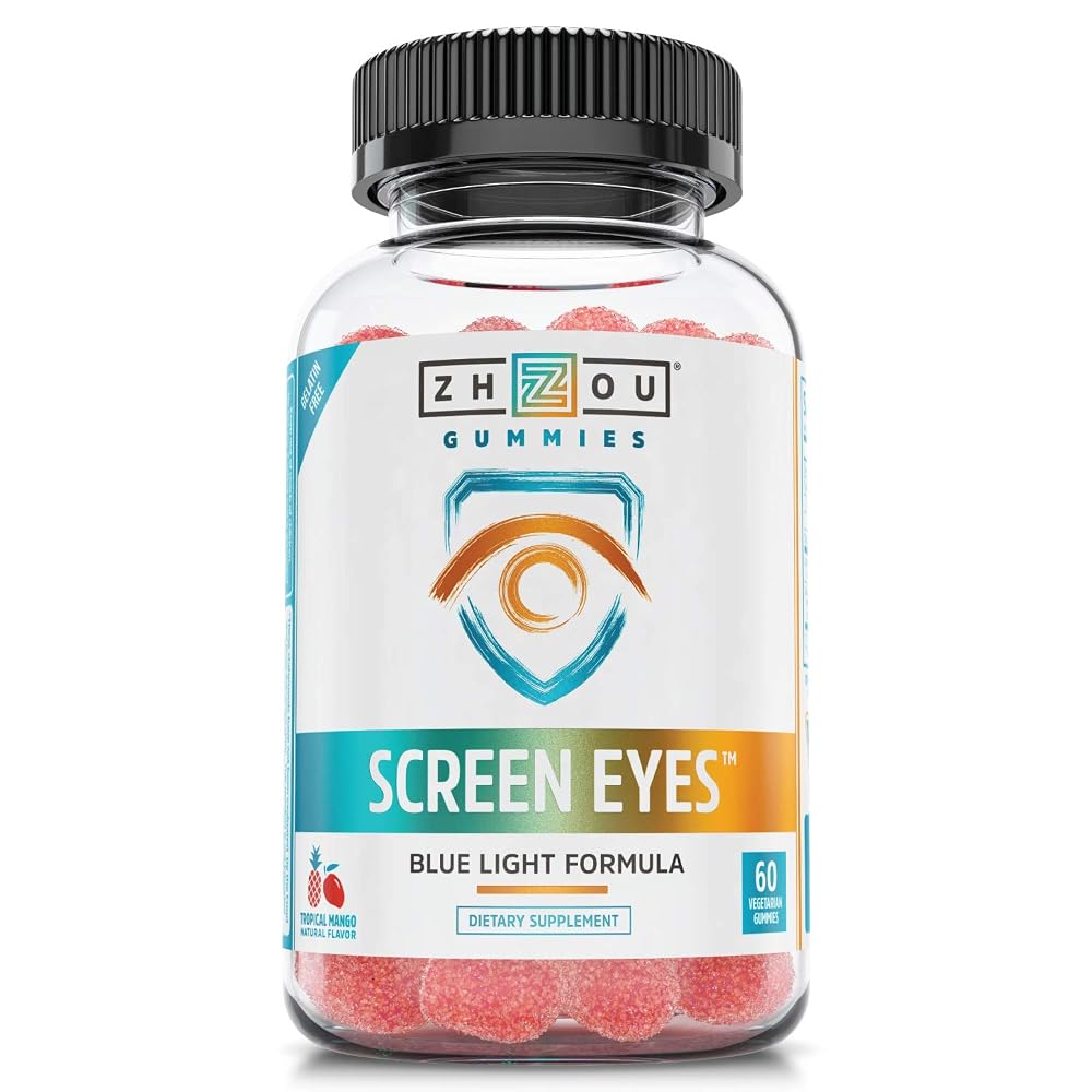 ZHOU Screen Eyes Gummies Lutein for Eye Health - 60 Count