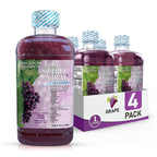 Suero Oral Electrolyte Solution Grape Flavor - 4 Pack