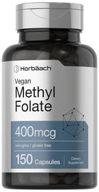 Horbäach Methyl Folate 400 mcg - 150 Vegetarian Capsules