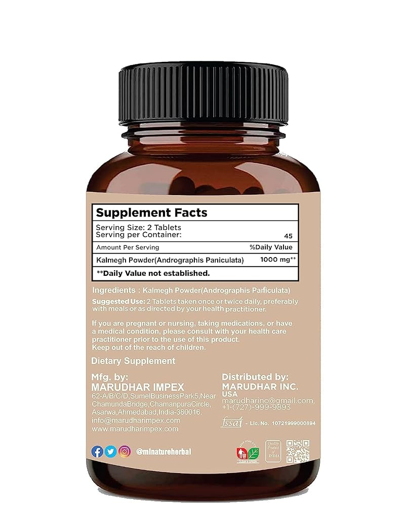 Sheltr Kalmegh Tablets - 90 Tablets - image 2