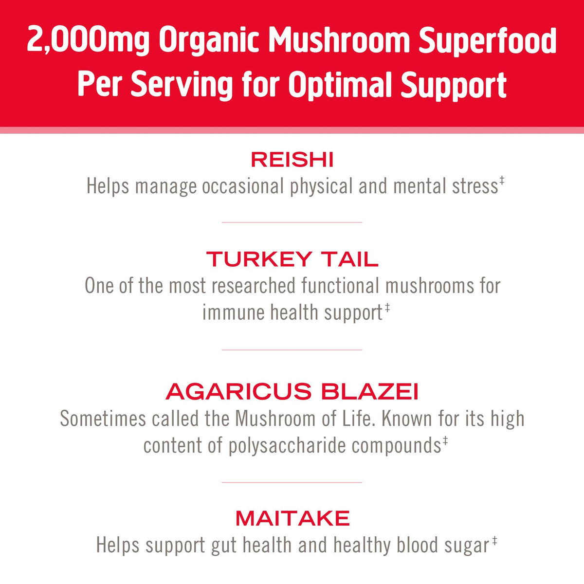 OM MUSHROOM SUPERFOOD Immune Blend Mushroom Powder - 7.05 oz - image 4