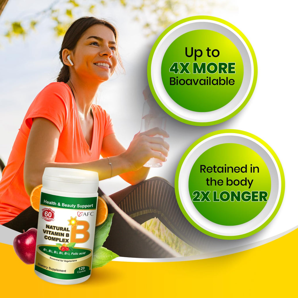 AFC Vitamin B Complex for Energy & Immunity - 120 Capsules - image 3