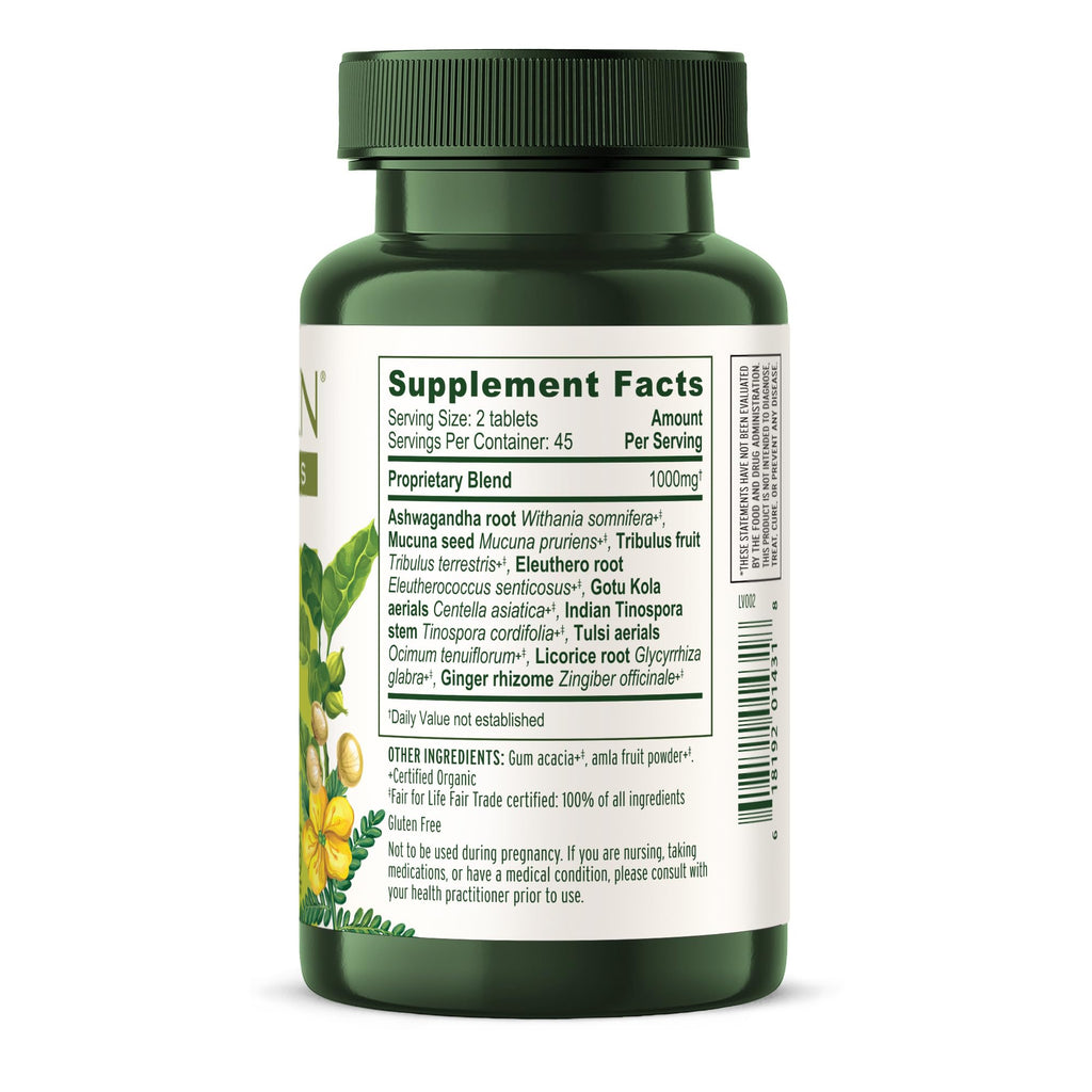 Banyan Botanicals Organic Adrenal Nourish Stress Relief - 90 Tablets - image 10
