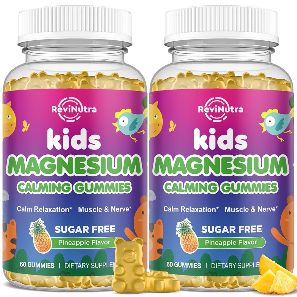 ReviNutra Magnesium Gummies for Kids - Magnesium Glycinate Gummies