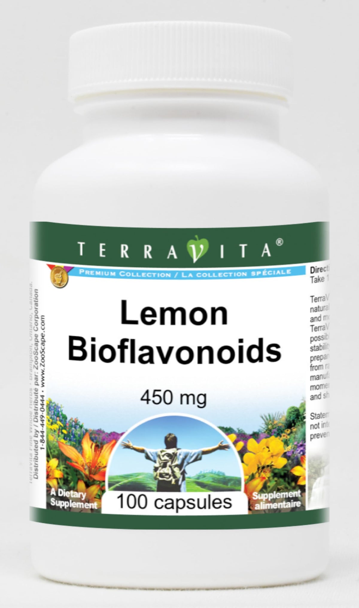 Terravita Lemon Bioflavonoids - 450 mg (100 Capsules, ZIN: 521774)