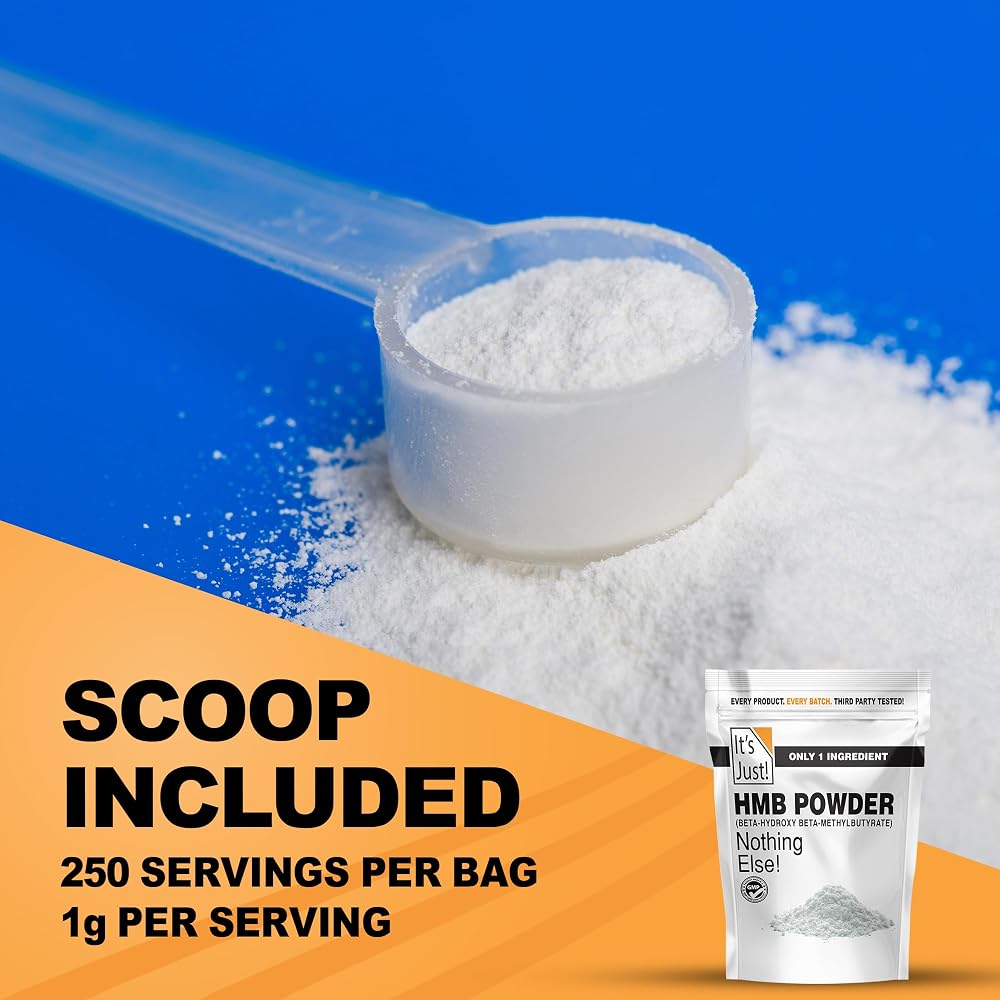 It's Just! HMB Powder Beta-Hydroxy Beta-Methylbutyrate - 250g - image 4