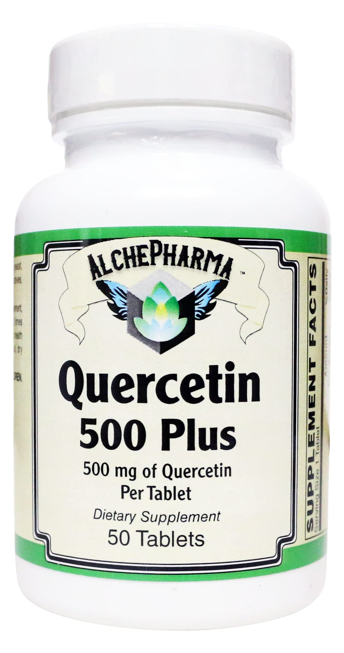 AlchePharma Quercetin 500 mg Plus Bioflavonoids - 50 Tablets