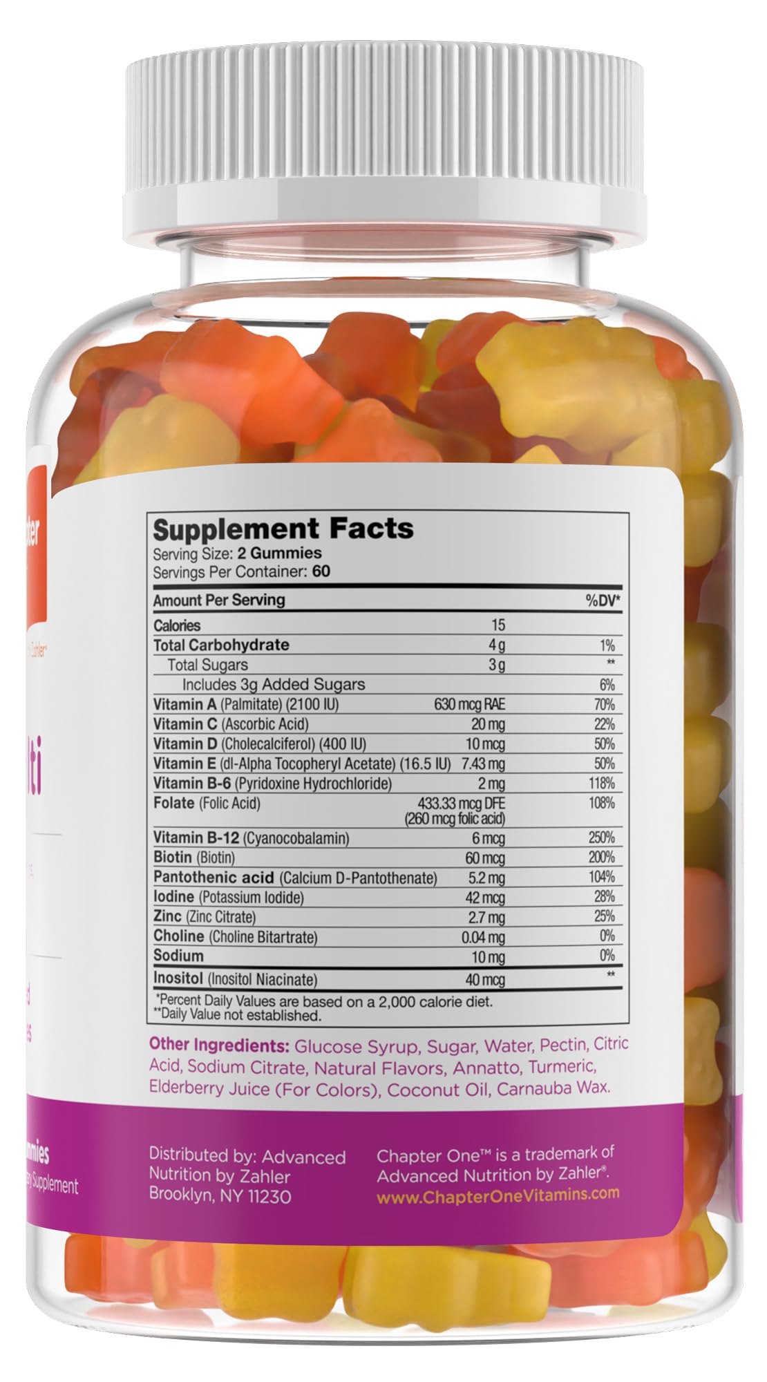 Zahler Chapter One Kids Multivitamin Gummy with 13 Vitamins - 120 Gummies - image 2