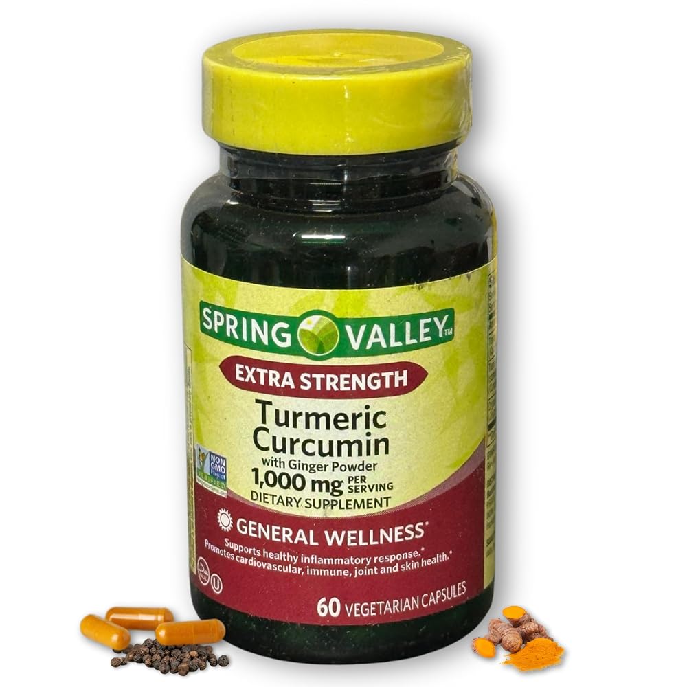 Spring Valley Turmeric and Ginger Supplement 1,000mg - 60 Capsules - image 6