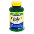 Generic Spring Valley Calcium 600mg Tablets for Bone Health - 300 Tablets